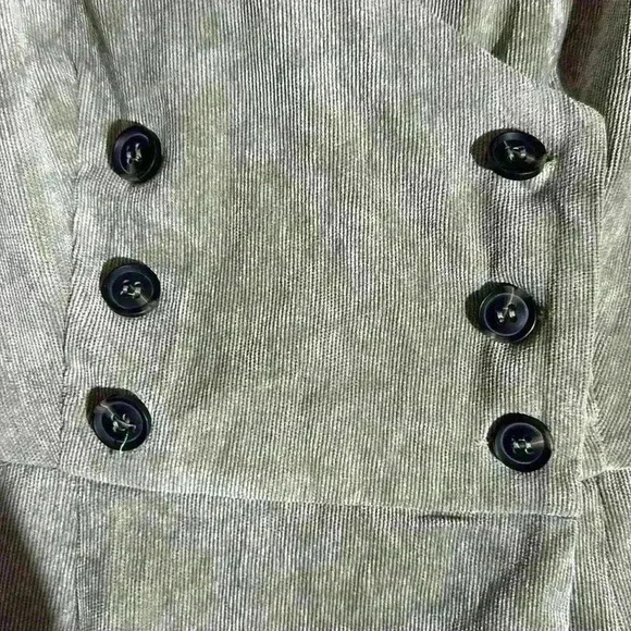 LULUS Grey Corduroy Button-Up Sleeveless Dress - Picture 7 of 7